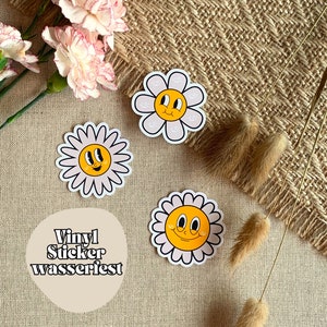 Groovy Flowers // Vinyl Sticker wasserfest
