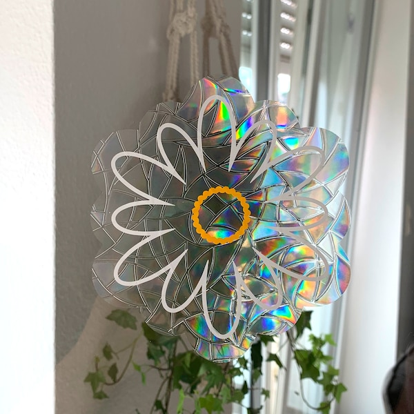 Suncatcher Sticker Gänseblume | Sonnenfänger für einen schönen Regenbogen | Fenster Aufkleber | Fensterdeko