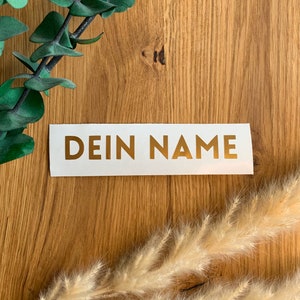 Sticker aus Vinyl // Schriftzug individuell Personalisierbar
