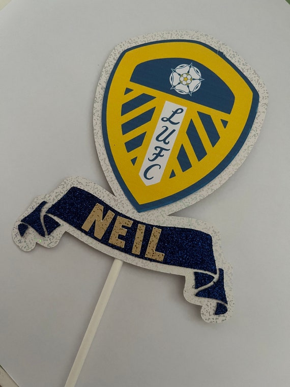 Personalised Leeds United Cake Topper Etsy
