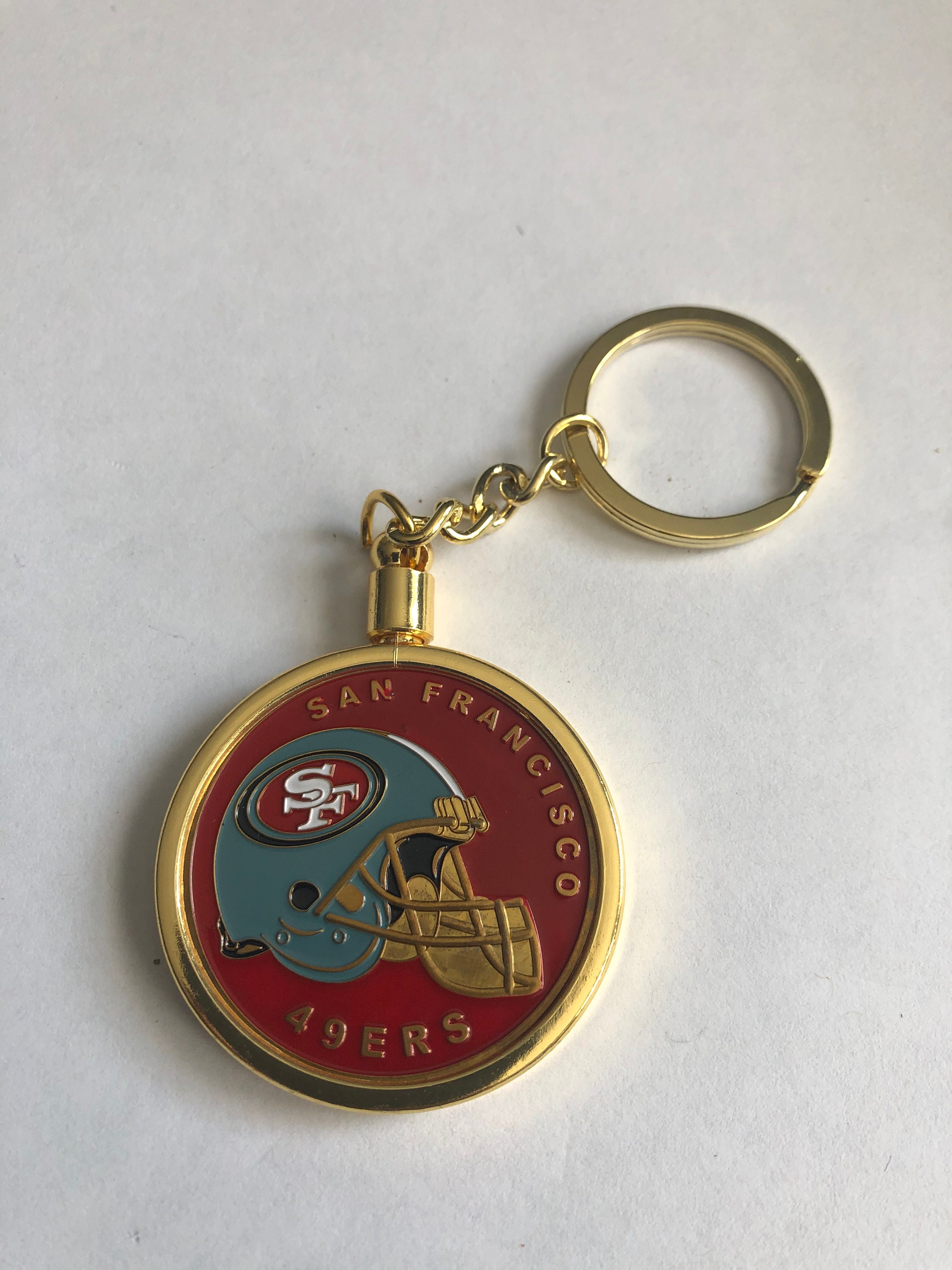 San Francisco 49ers NFL Coin Keychain Etsy