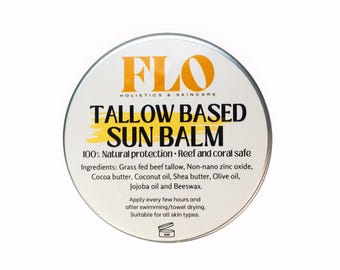 Tallow Suncream SPF 25 – Natural Reef‑Safe Zinc Sunscreen with Organic Ingredients
