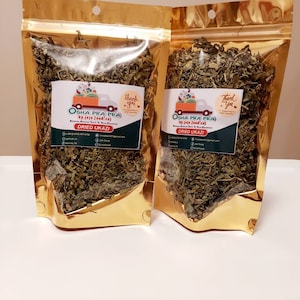 Dried Ukazi leaf - 1oz Nigeria leaf/healthy Soup/Dried Vegetable/Africa/Oven Dried/Organic food/All Natural food