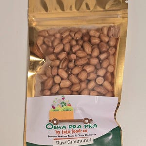 Raw Nigeria Groundnut seed (3oz)- Nigeria Groundnut/local farmers/dried peanut/Organic/All Natural/No preservatives