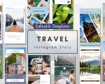 20+ Travel Agent Engagement Post Feed|Travel Influencer Instagram Post Template|Travel Blogger Social Media Template|Travel Instagram Story