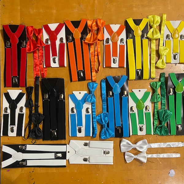 Yellow Suspender Set Etsy