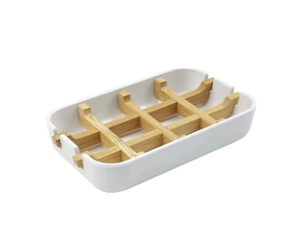 Bamboo Soap Dish, Plastic free Soap Holder, Soap Holder, Bathroom, Shave soap, soap dispenser pump, marble soap dish, soap, bamboo frame,