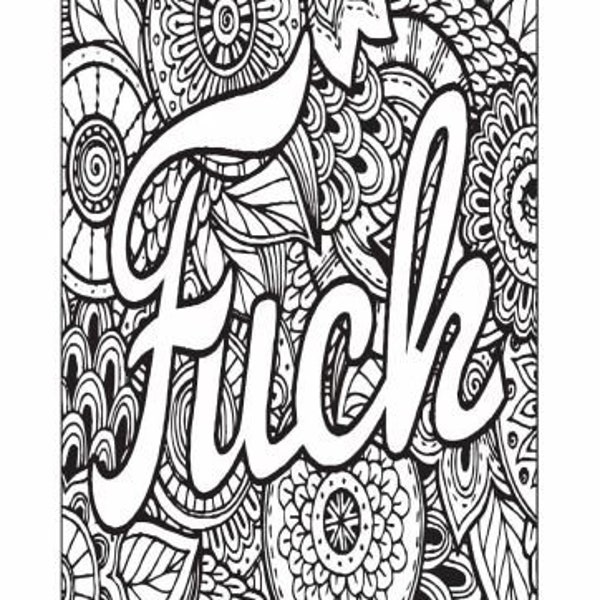 Explicit Coloring Pages for Adults - Etsy