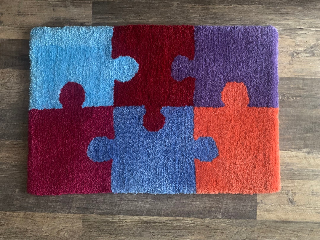 Custom Tufted Puzzle Rug Etsy