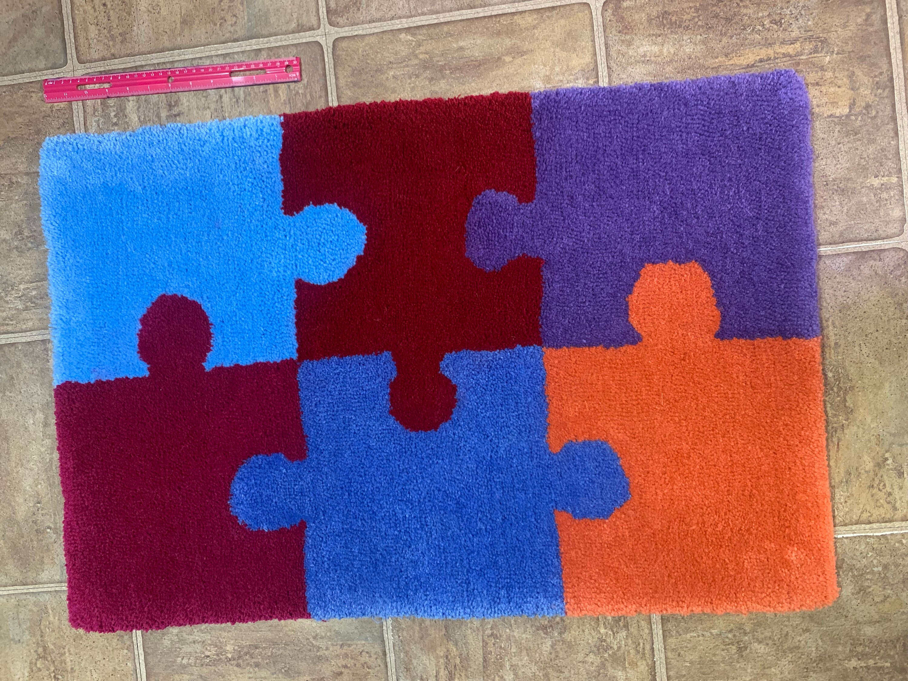 Custom Tufted Puzzle Rug Etsy