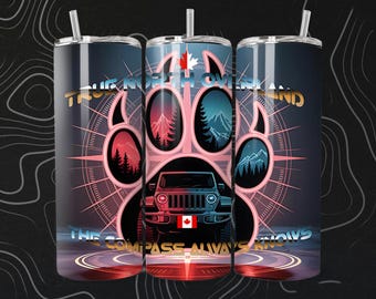 Canadian 4x4 Life 5-Bundle 20oz Tumbler Wrap | True North 4x4 Pride | 9.3x8.2 Digital Download