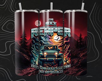 The Rock Reaper Tumbler 5-Bundle Wrap | 4x4 Off-Road Design (9.3x8.2 Digital Download)
