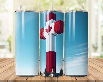 Diseño de vaso cristiano patriota canadiense: descarga digital instantánea