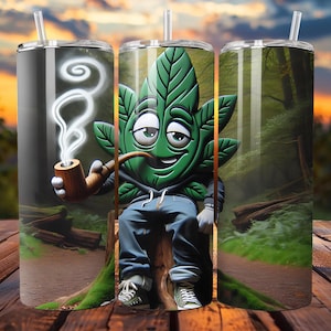 High Vibes Only – Funny & Chill Alien Pot Leaf 5-Design Bundle for 20oz Tumblers