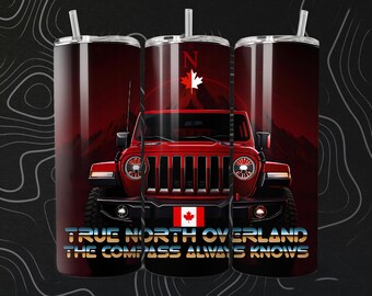 Canadian 4x4 Life 5-Bundle 20oz Tumbler Wrap | True North 4x4 Pride | 9.3x8.2 Digital Download