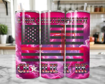 Charlie Kirk Tumbler Wrap Bundle: Christian Patriot Design (Digital Download)
