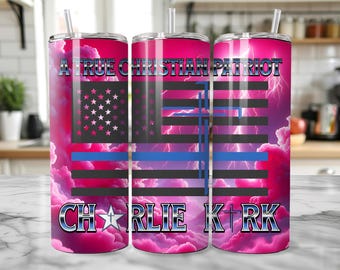 Charlie Kirk Tumbler Wrap Bundle: Christian Patriot Design (Digital Download)