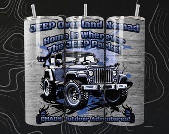 4x4 Overland Nomad 4-Bundle 20oz Tumbler Wrap PNG | Home Is Wherever my 4x4 Parks
