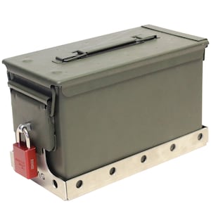 50 Caliber Ammo Can Mount - A tough, reliable, safe, water proof, airtight, lockable storage at a very competitive price