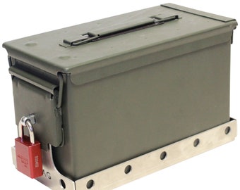 50 Caliber Ammo Can Mount - A tough, reliable, safe, water proof, airtight, lockable storage at a very competitive price