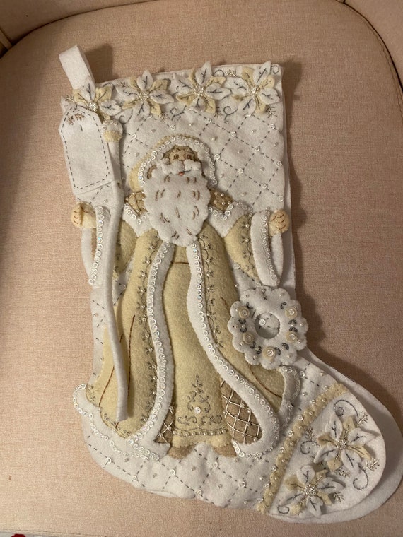 Finished Bucilla "Old Time Santa"