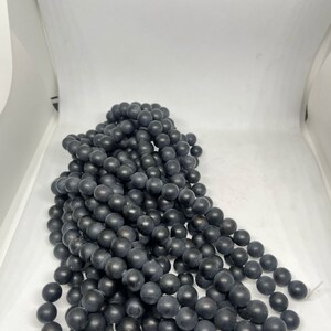8 to 9 mm Black Onyx Smooth Beads,Smooth Round Shape Beads.
