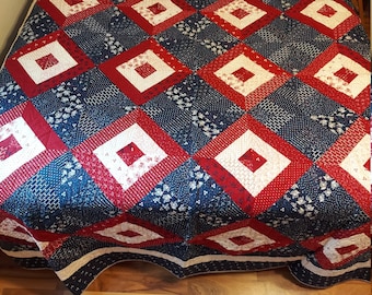 Abstract Americana Quilt