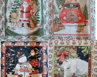 Christmas Panel Lap Quilt (Several fabric options!)