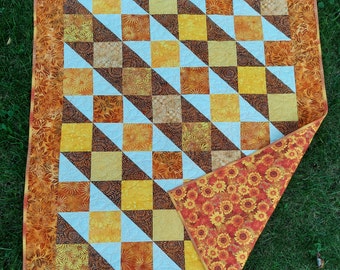 Sunflower Lap Quilt