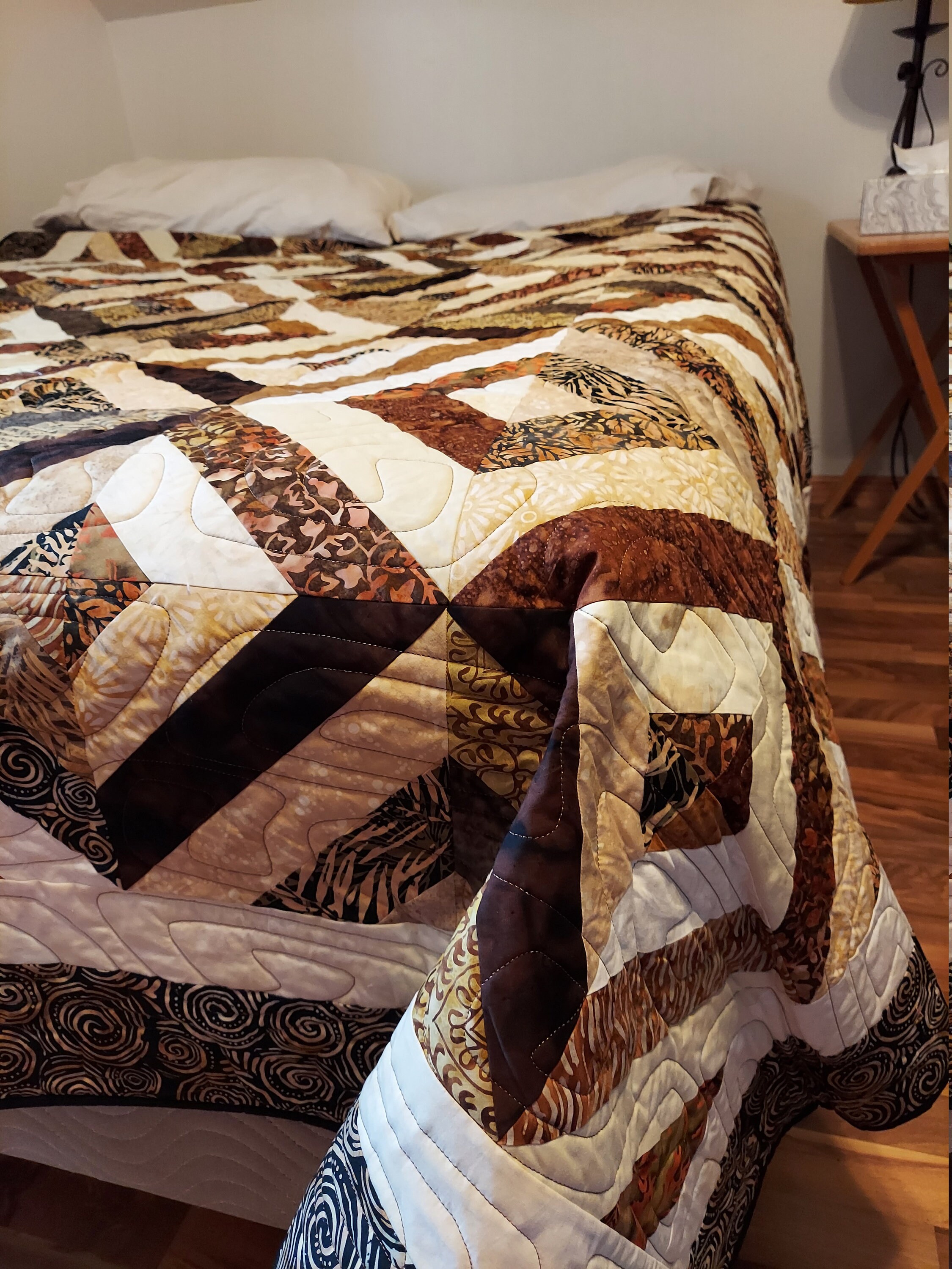 Brown quilt deals