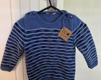 Child’s  size 2/3 hand knitted jumper