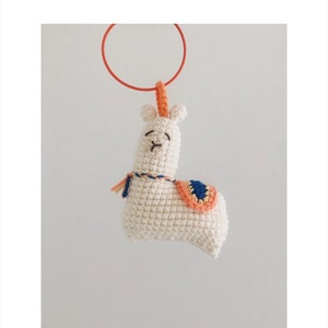 Crochet Keychain - Alpaca - handmade