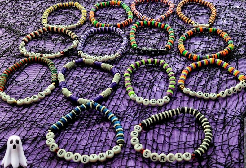 Bracciale Halloween - Feste - Halloween - di Fimo Love e Perline | su