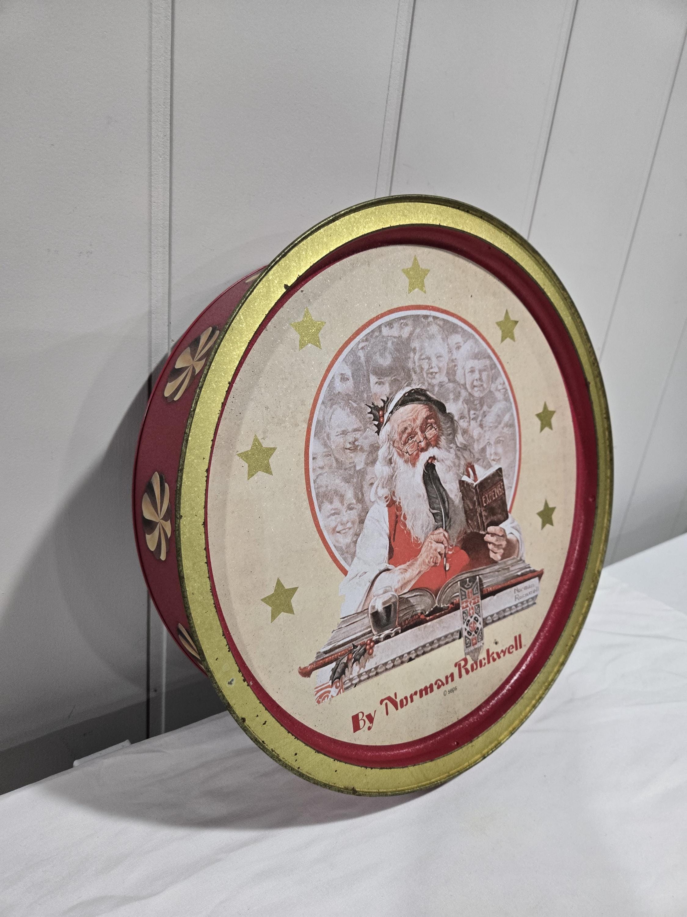 Norman Rockwell Santa - Etsy