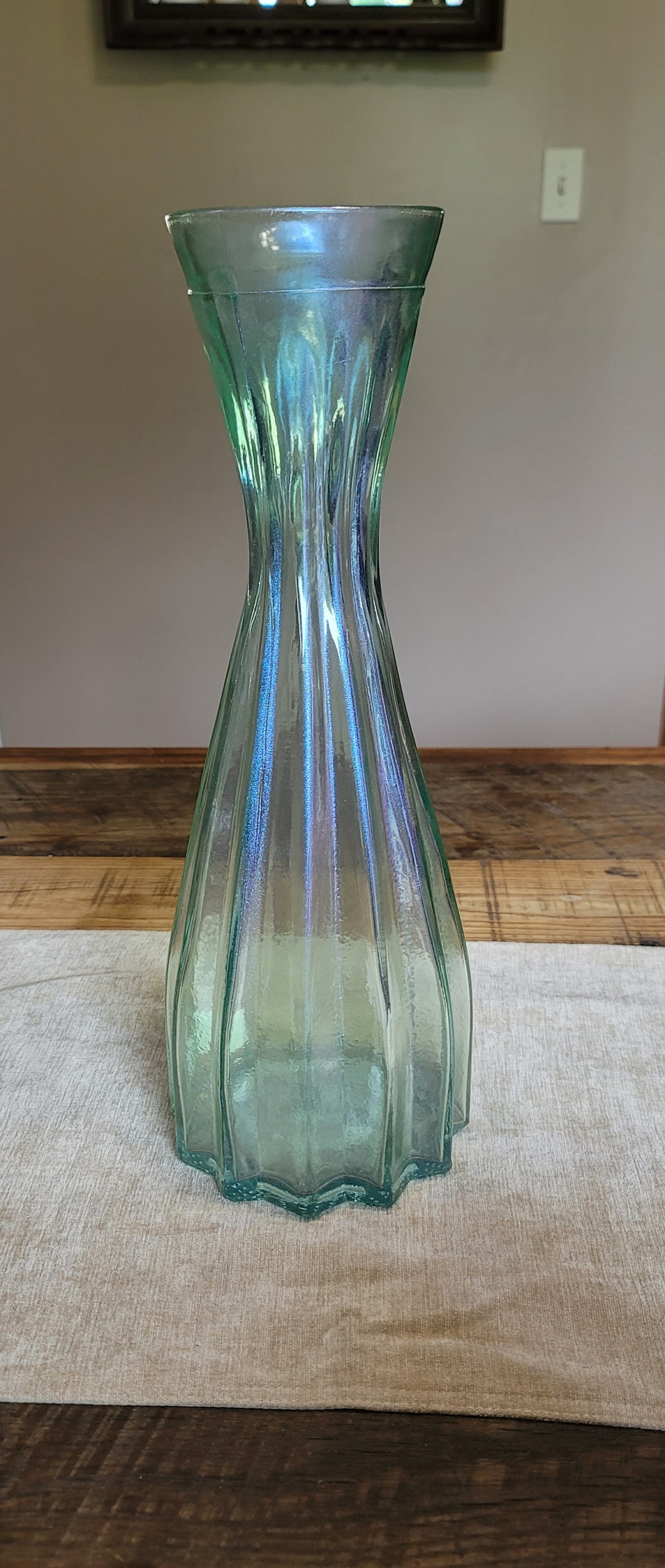 Vidrios San Miguel Recycled Glass Vase Vintage Home Decor Etsy