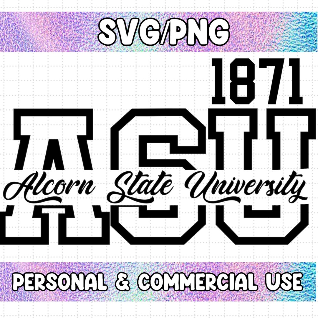 ASU SVG Alcorn State University SVG Etsy