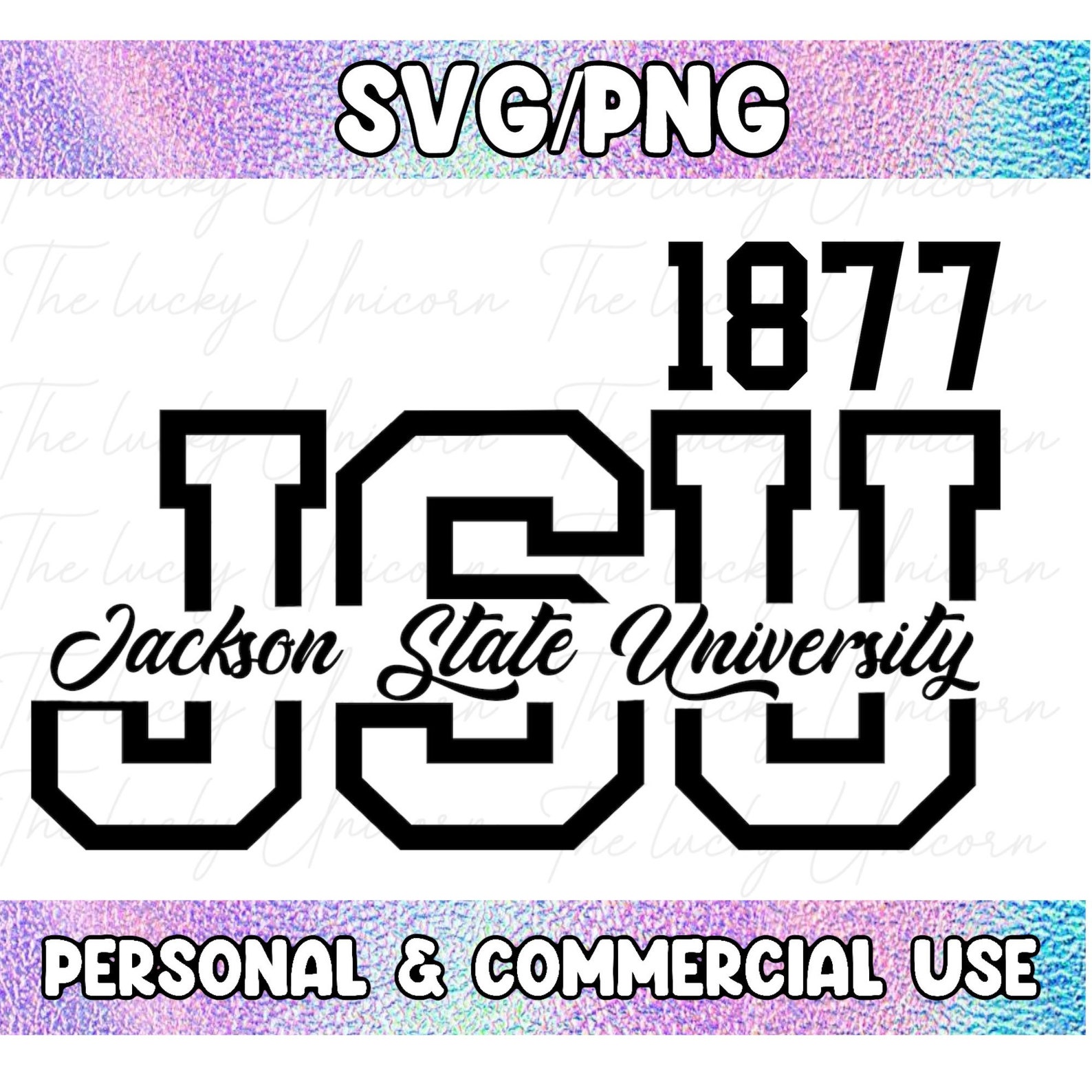 JSU 1877 SVG Jackson State University SVG Etsy