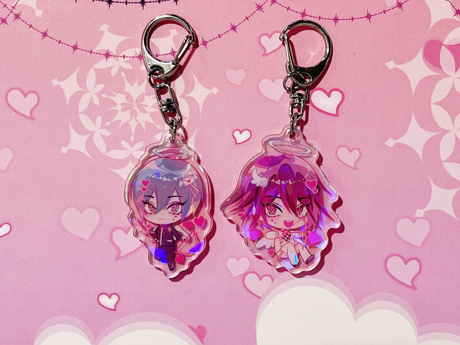 Oumasai Valentine's Day Holographic 2" Charms