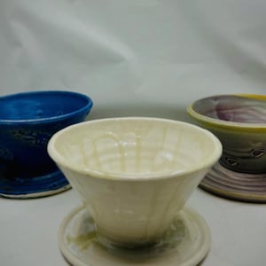 Handmade Ceramic Coffee Pourover – Fits #2 & #4 Filters