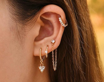 Earring Set For Multiple Piercings Etsy