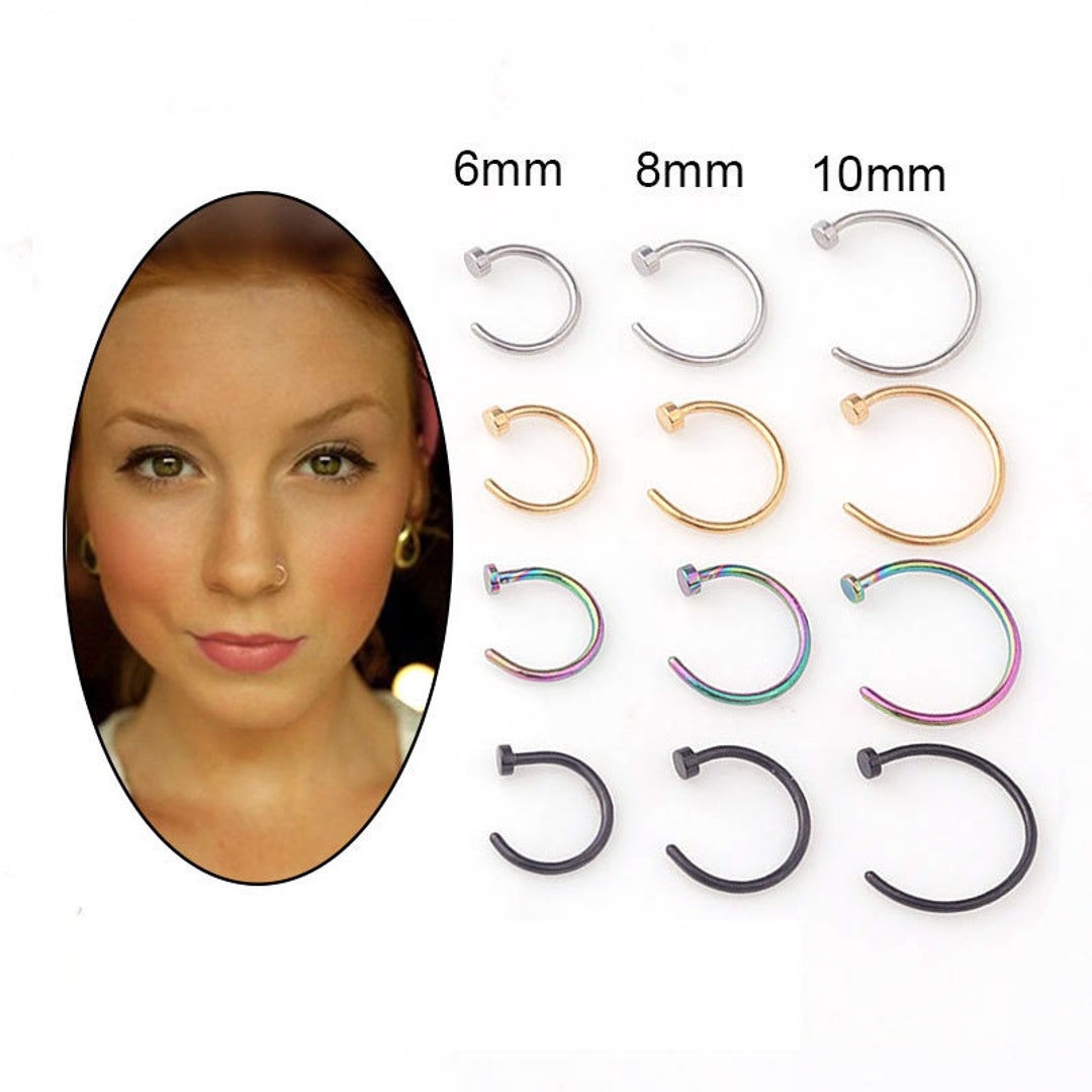 Nose Ringnose Hoop Nose Piercing Nose Jewelry Helix Hoops Etsy