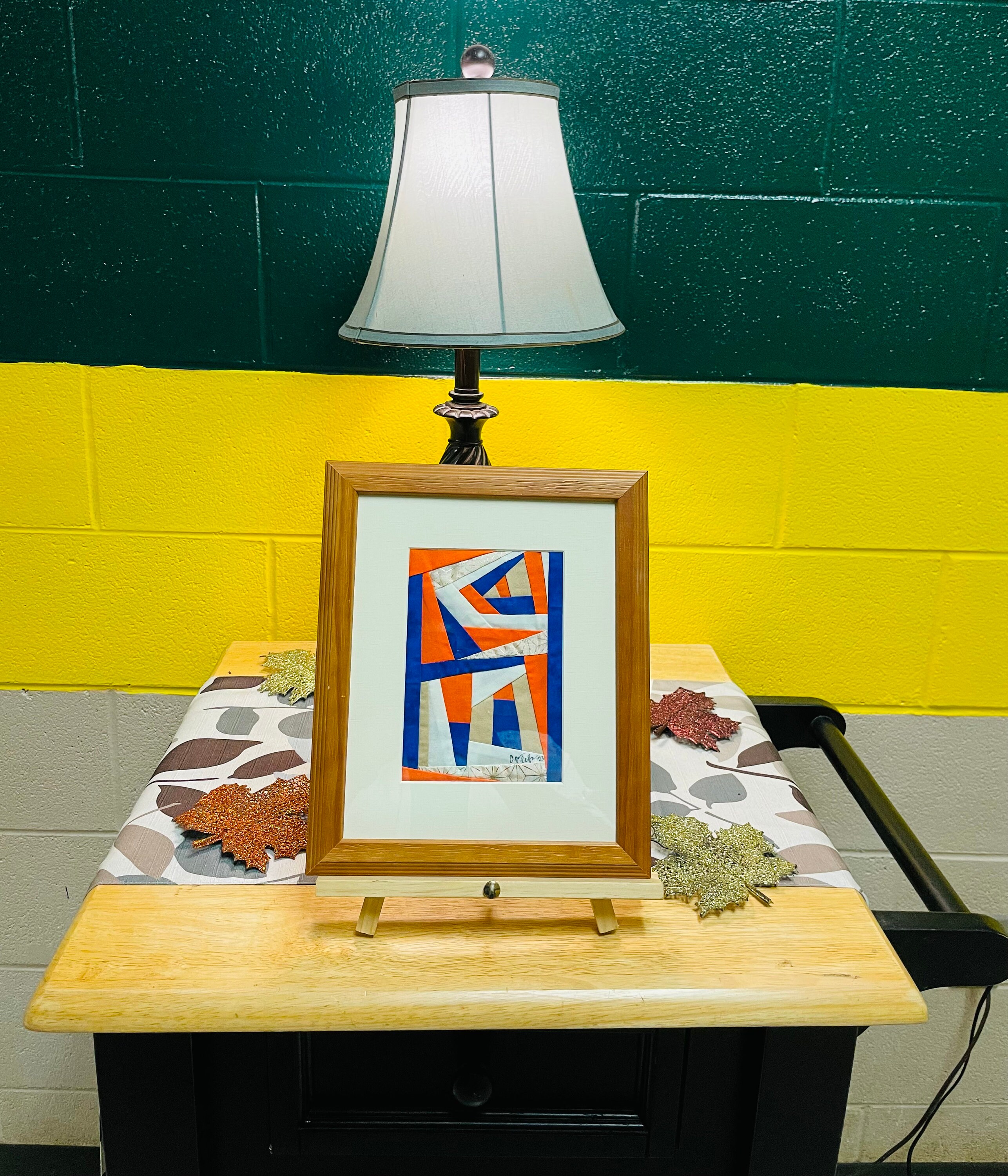 Framed Quilt Block Fiber Art Fabric Art Textile Tile Art Etsy