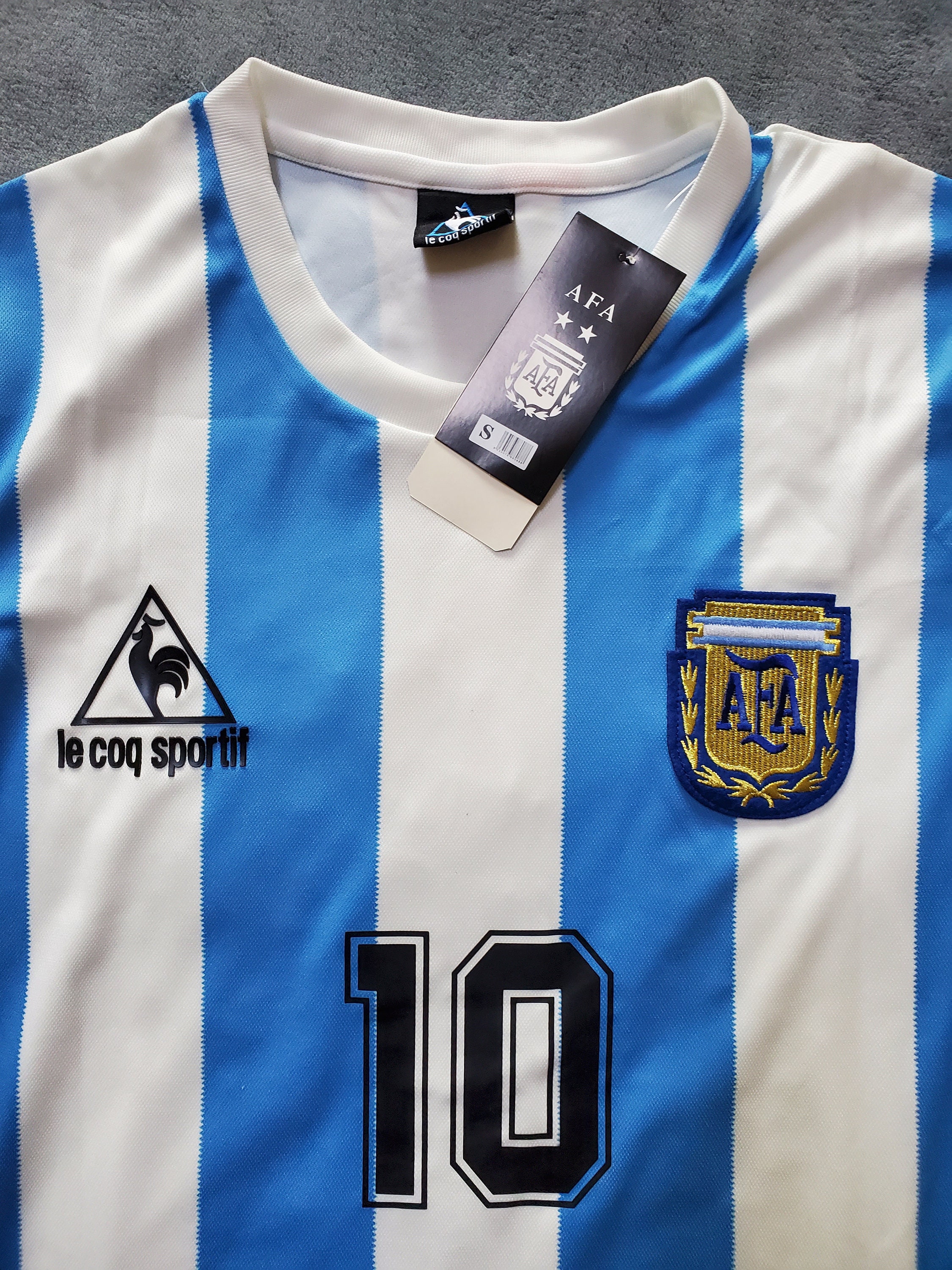 Vintage 10 Maradona Jersey 1986 World Cup Argentina Soccer Jersey