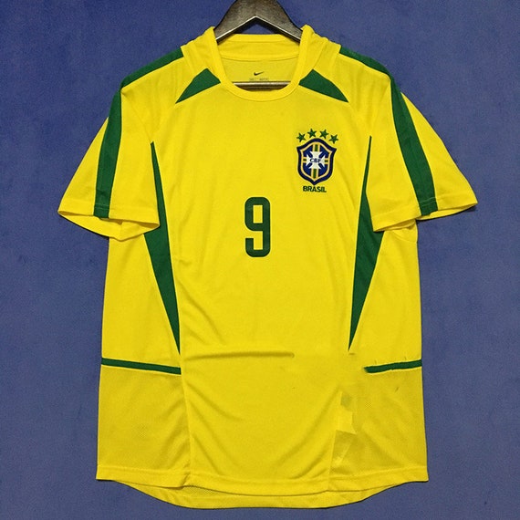 Vintage 9 Ronaldo Jersey 2002 World Cup Brazil Jersey 