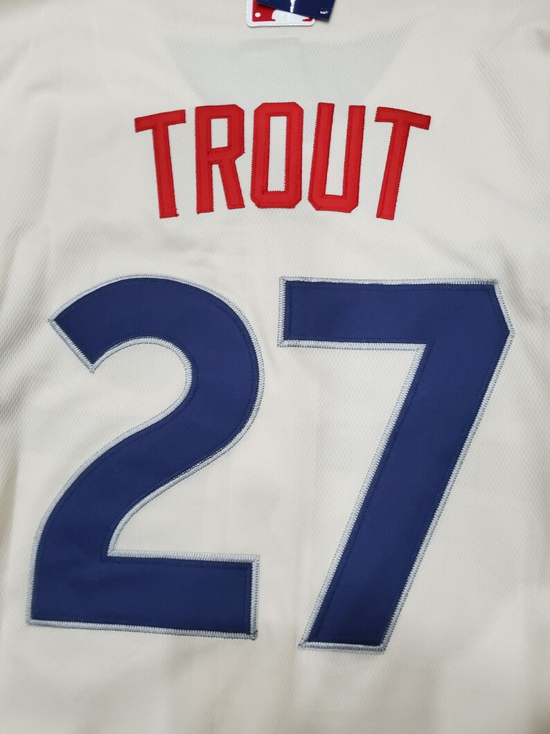 Men's 2023 Angels Jersey 27 Mike Trout Jersey Etsy