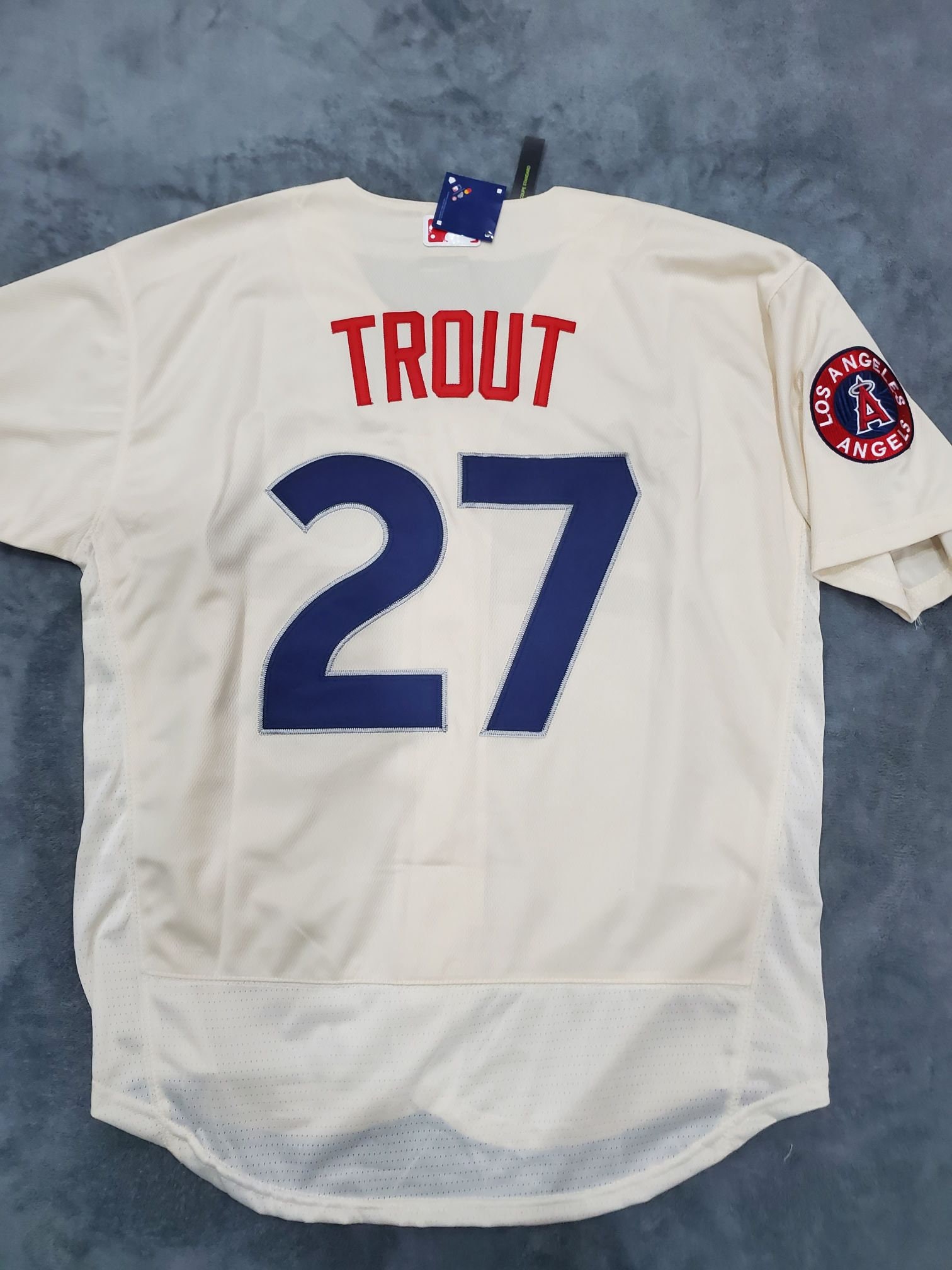 Men's 2023 Angels Jersey 27 Mike Trout Jersey Etsy