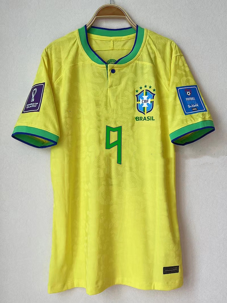 Richarlison Jersey Men's 2022 World Cup Brazil Soccer Etsy