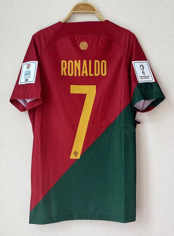 lekken patroon binnenkort Voetbalshirt WK 2022 Portugal voor heren 7 Cristiano Ronaldo - Etsy België