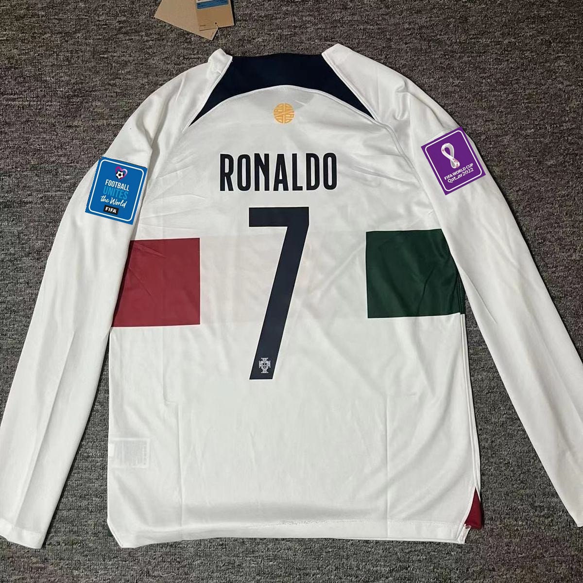 Men's 2022 World Cup Portugal Soccer Jersey 7 Cristiano 