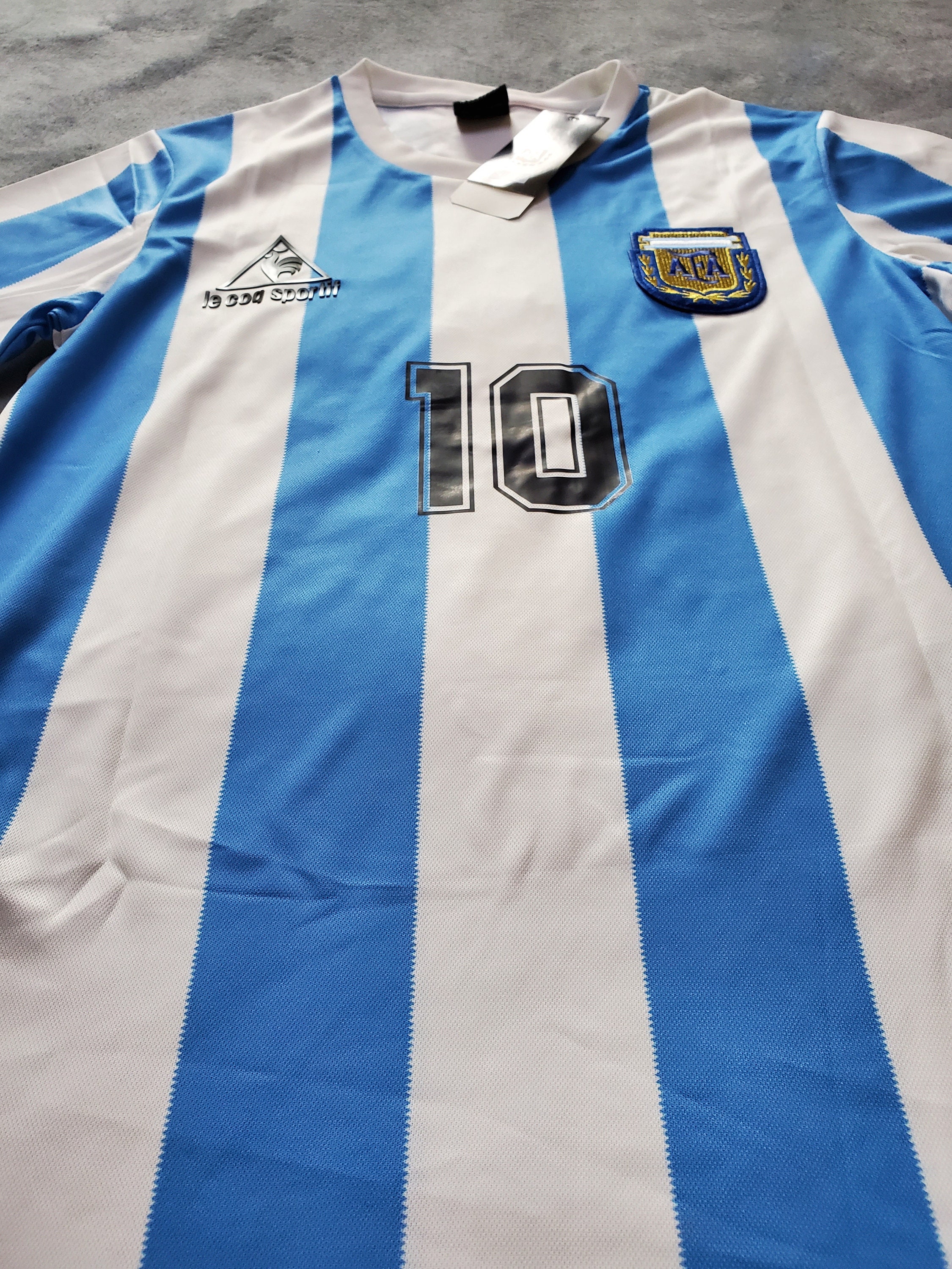 Vintage 10 Maradona Jersey 1986 World Cup Argentina Soccer Jersey